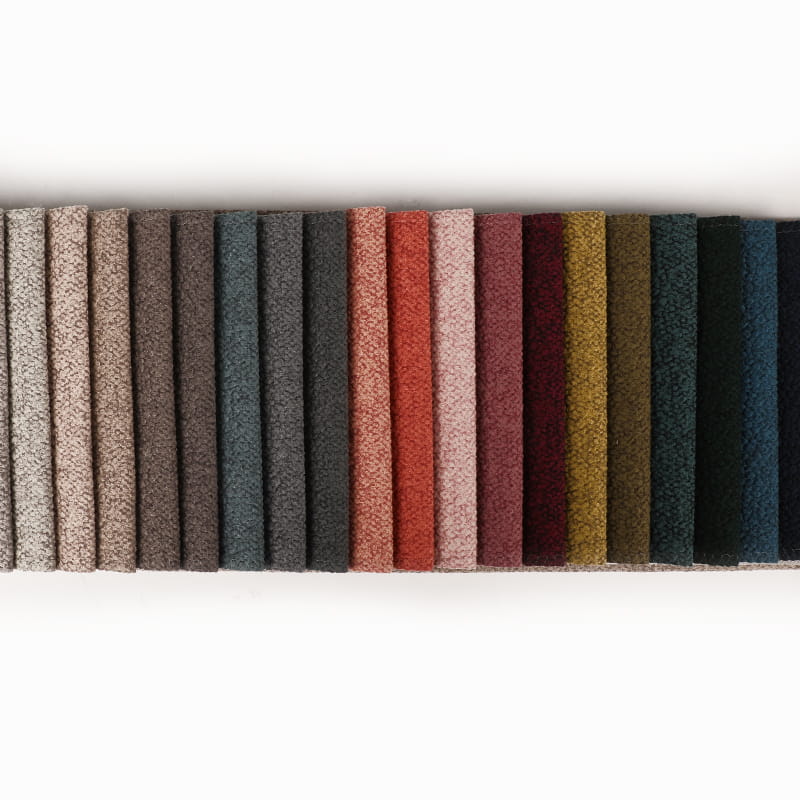 Tela única para muebles de sofá de color piña en relieve